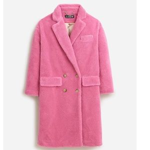 JCREW RELAXED TOPCOAT IN SHERPA BLEND SZ SMALL NWT